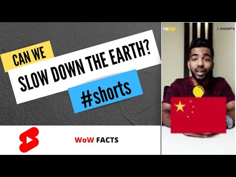 Can you slow down the speed of rotation of the earth🌏? | Vrook E Shorts | #shorts