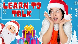 Learn to Talk with Mamo | Baby Learning Videos | Toddler Speech | Christmas | First Words