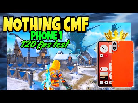 Nothing CMF phone 1🔥 bgmi 120 fps test | power of 120 fps🔥