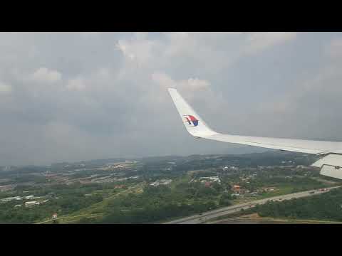 Malaysia Airlines DAD - KUL Landing Kuala Lumpur International Airport KLIA T1 KLIA1 Sepang Selangor