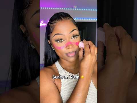 SUNBURN…beauty hack?! 😨☀️🔥 #makeup #makeuptutorial #trending #viral