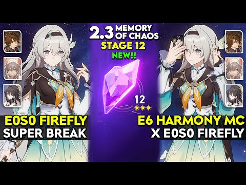 E0S0 Firefly x E6 HMC DESTROYS Both Sides | MOC 12 v2.3 | Honkai Star Rail.