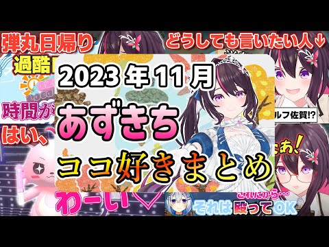 【2023年11月】あずきちココ好きまとめ【2023年11月1日〜11月30日/ホロライブ/AZKi】