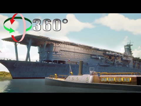 【VR】空母赤城観光ツアー【VR Japanese aircraft carrier AKAGI 】