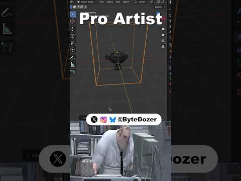 Noob vs Pro artist: Smoke Simulations #blendertutorial #blender #blendercommunity #blender3d #b3d