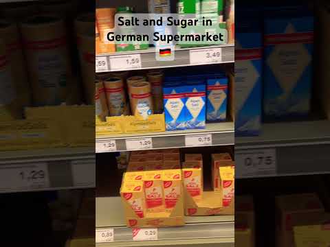 Salt and Sugar in German Supermarket 🇩🇪#germany #groceryshopping #salt #sugar #youtubeshorts