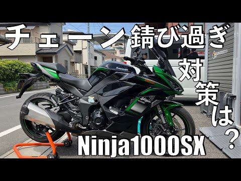 【No.811】🇯🇵 Kawasaki Ninja1000SX チェーンの錆対策は？ to prevent the rust on the drive chain