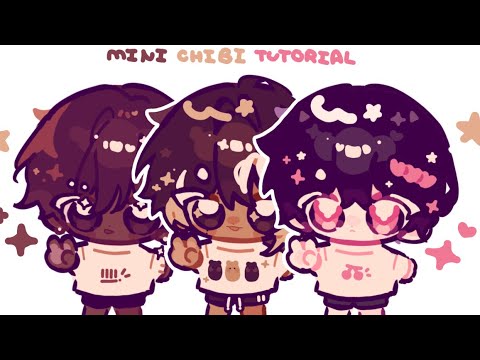 How to draw a Mini Chibi ! + Coloring Tutorial | Chiyubi Artstyle | Oc Speedpaint