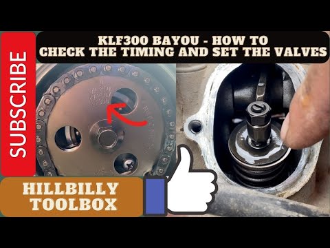 Kawasaki KLF300 Bayou - How to check the timing and set the valves - The HillBilly ToolBox Way