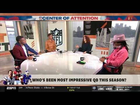 FIRST TAKE | Who's been most impressive QB this season: Jayden Daniels or Josh Allen? - Cam Newton