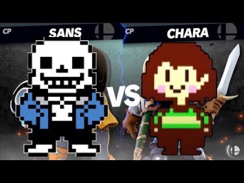 【スマブラSP】サンズ戦を再現してみた  [Sans VS Chara]