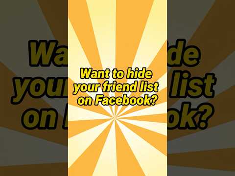 How to hide friends on Facebook #allenlow #facebook #facebooktips #facebooktutorial #howto