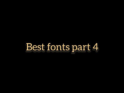 Best fonts part 4