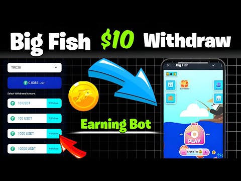 How to withdraw Big Fish Airdrop || Big Fish Airdrop Real Or Fake Full Details | $10 Free