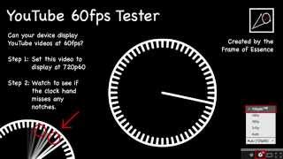 YouTube 60fps Tester