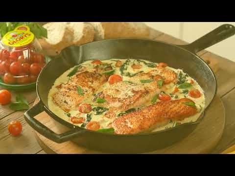 Creamy Tuscan Salmon with NatureSweet Glorys