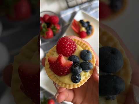 Berry Custard Tartlets #dessert