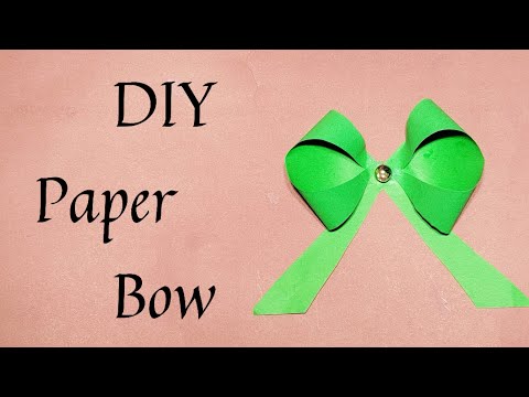 How to Make a Bow Out of Paper // Easy Paper Bow