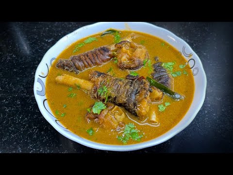 கொங்கு ஸ்டைல் ஆட்டுக்கால் குழம்பு | ஆட்டுக்கால் குழம்பு | Attukal Kulambu Recipe | Goat leg recipes