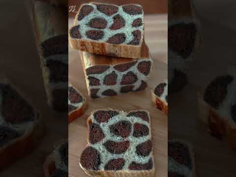 How I make Leopard Print Bread #shorts