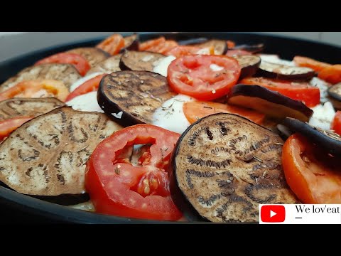 Tarte Aubergine 🍆Tomate🍅 Mozzarella 🧀à la Viande de Veau (english subtitles)