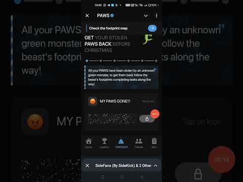 Paws New Update 😞 All all cab daily check don't miss me #airdrop