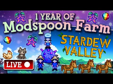 1 Year of Stardew Valley Co-Op with the Mod Squad!🐮🐔🌼