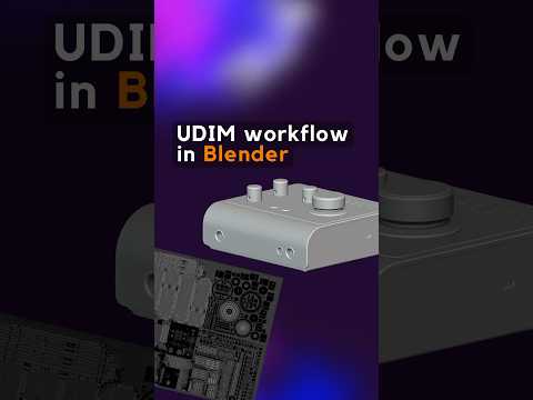 What are UDIMs in Blender? #3d #blender #b3d #blender3d