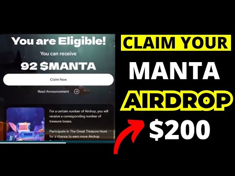 Manta Airdrop || Manta New Paradigm Airdrop || How To Claim Manta Airdrop To Metamask #mantaairdrop