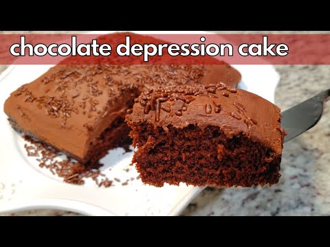 Easy to Make Chocolate Depression Era Cake Recipe