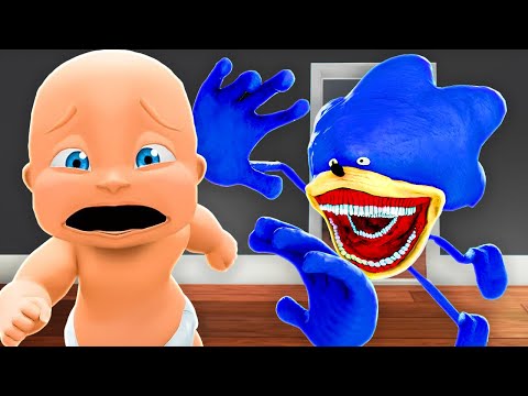 Baby Escapes SHIN SONIC in Roblox!