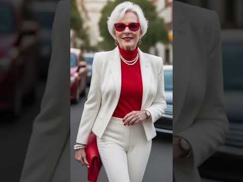 Red Outfit Combinations#elegantstyle #fashionstyles#fashionover50plus #womenover50style#style