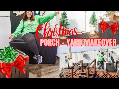 CHRISTMAS PORCH MAKEOVER USING PATIOWELL DECK BOXES | KIMI COPE 2024