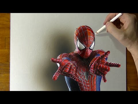 How to draw Spider-Man - Time Lapse (long version)