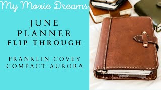 Planner Flip Through | Franklin Planner Compact Vintage Aurora | June Flip | Everyday Carry Planner