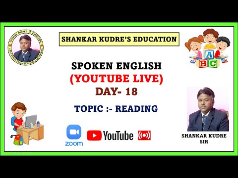 SHANKAR KUDRE'S ONLINE ENGLISH EDUCATION (LIVE) DAY-18