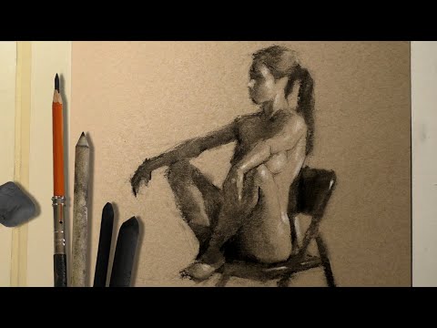 Figure Sketch in Charcoal