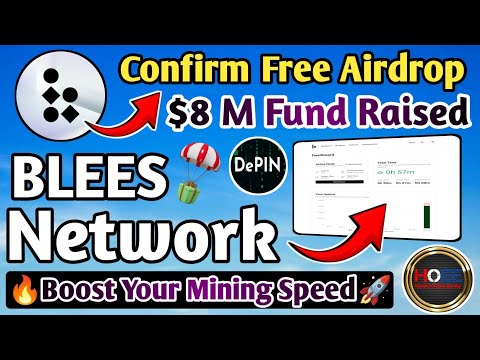 🪂 BLESS NETWORK DEPIN AIRDROP/BOSST YOUR MINING SPEED/Confirm 100% Free Airdrop/NEW DePin AIRDROP