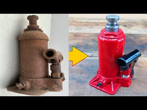 30 Year Old Amazing Restoration Of 16Ton Hydraulic Jack-Giant Truck Hydraulic Jack Repair |