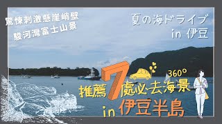 靜岡｜伊豆半島自駕遊！周遊7個絕美海景 遇見富士山的那天｜散步日和【在日VLOG】