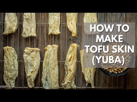 Just 2 ingredients!! - How to Make tofu skin (yuba) from scratch