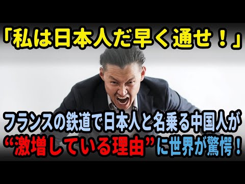 【海外の反応】「私は日本人だ早く通せ！」フランス鉄道で日本人と名乗る中国人観光客が"激増している理由"に世界が驚愕…！