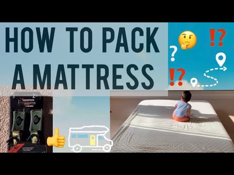 How To Pack A Mattress | For Moveout |Coil Mattress | Easy Way To Pack | Ratchet Straps