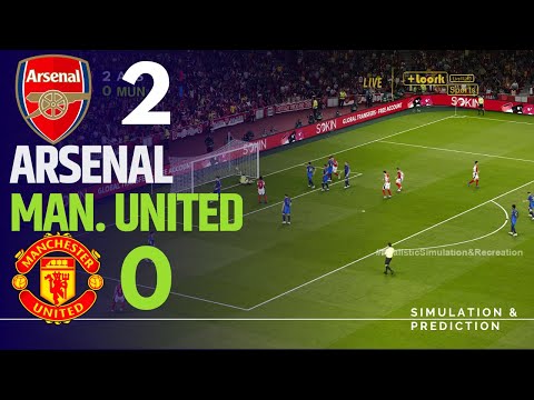 ARSENAL 2-0 MANCHESTER UNITED • Highlights • Premier League 24/25 | Simulation/Recreation