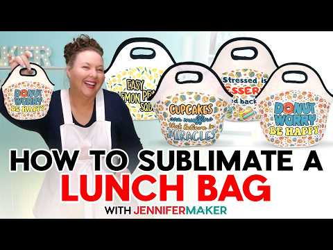 🧁🥗 🍩 How To Sublimate A Neoprene Lunch Bag | Funny Food Designs!