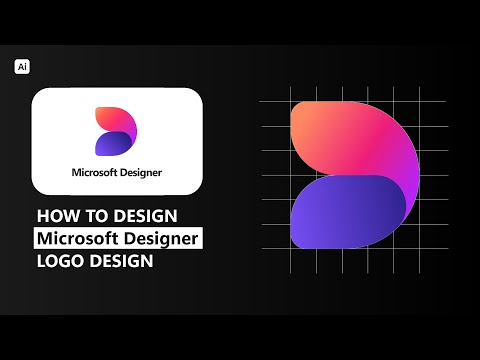 How to Design the Microsoft Designer Logo in Adobe Illustrator | Step-by-Step Tutorial