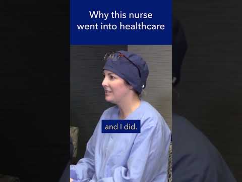 Why this nurse chose to go into healthcare #shorts