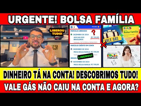 BOLSA FAMÍLIA DEZEMBRO DINHEIRO TÁ NA CONTA! VALE GÁS NÃO CAIU O GOVERNO AINDA VAI PAGAR? Veja