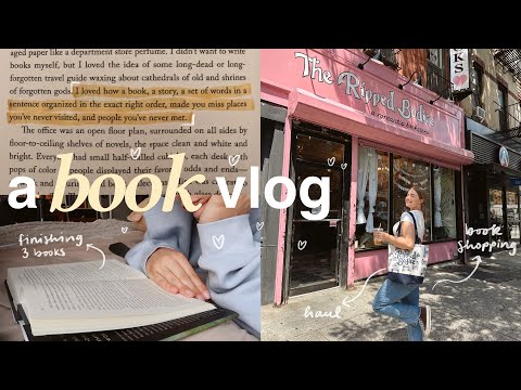 A BOOK VLOG 📖 read with me for a week, going to The Ripped Bodice, book haul & cozy vibes