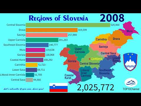 Population of municipalities in Slovenia| TOP 10 Channel